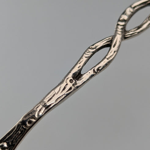 アンティーク 800シルバー製ペストリーサーバー 薔薇彫刻